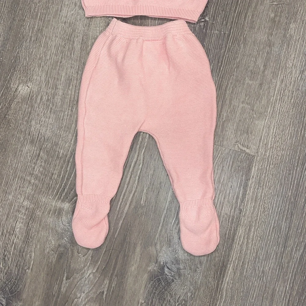 Mayoral Pink Knit Sweater Three Piece Matching Set
